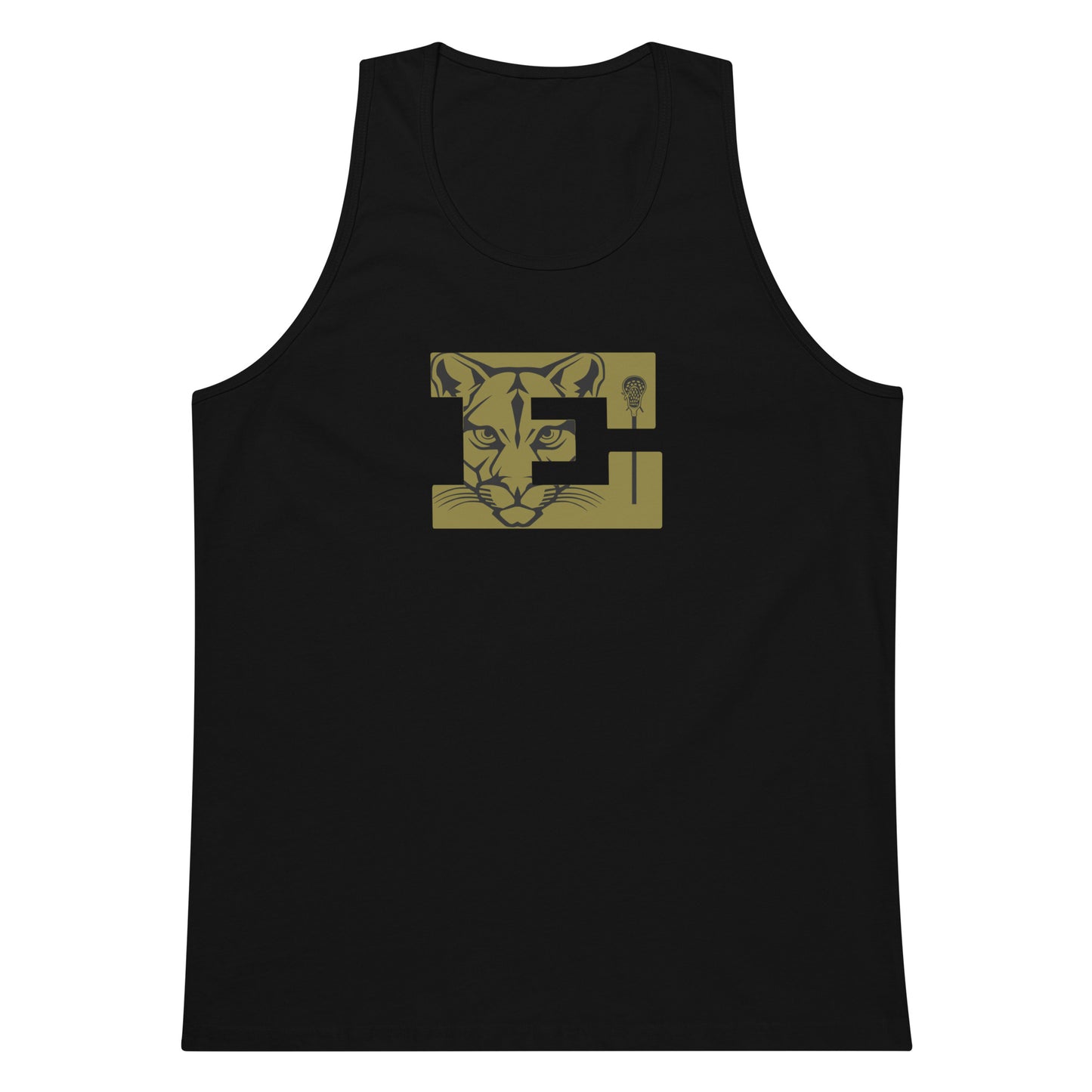 Adult Evergreen High School Lacrosse Cotton Heritage Tank