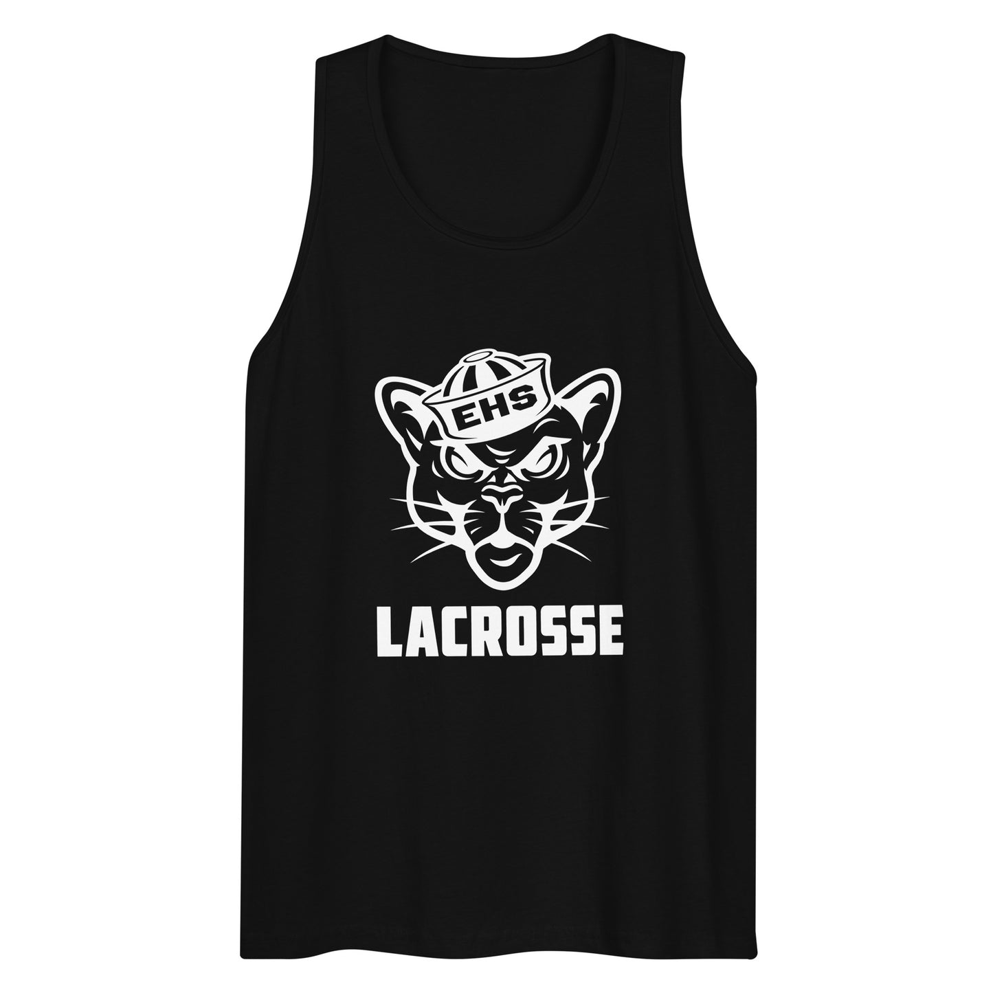 Adult Evergreen High School Lacrosse Cotton Heritage Tank