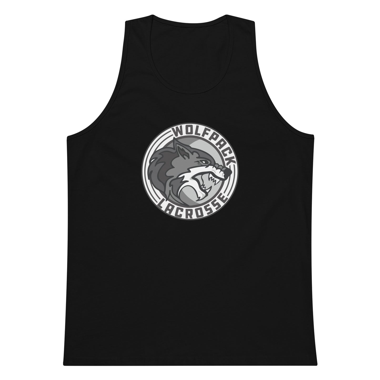 Adult Wolfpack Lacrosse Cotton Heritage Tank