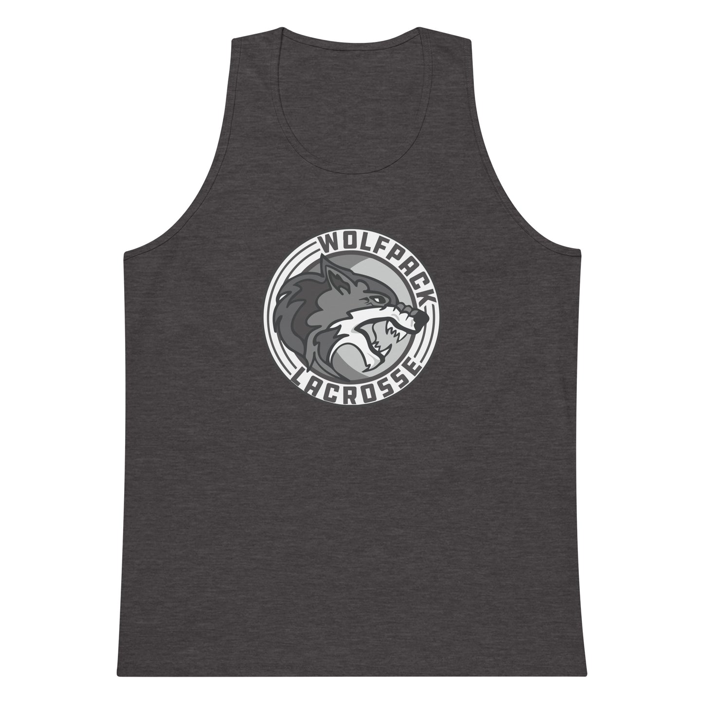 Adult Wolfpack Lacrosse Cotton Heritage Tank