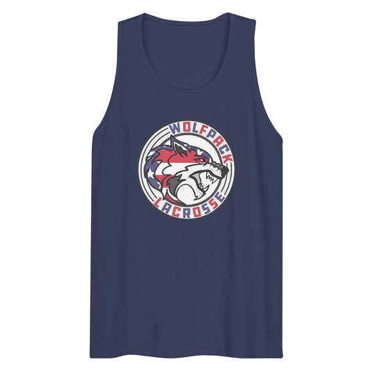 Adult Wolfpack Lacrosse USA Cotton Heritage Tank