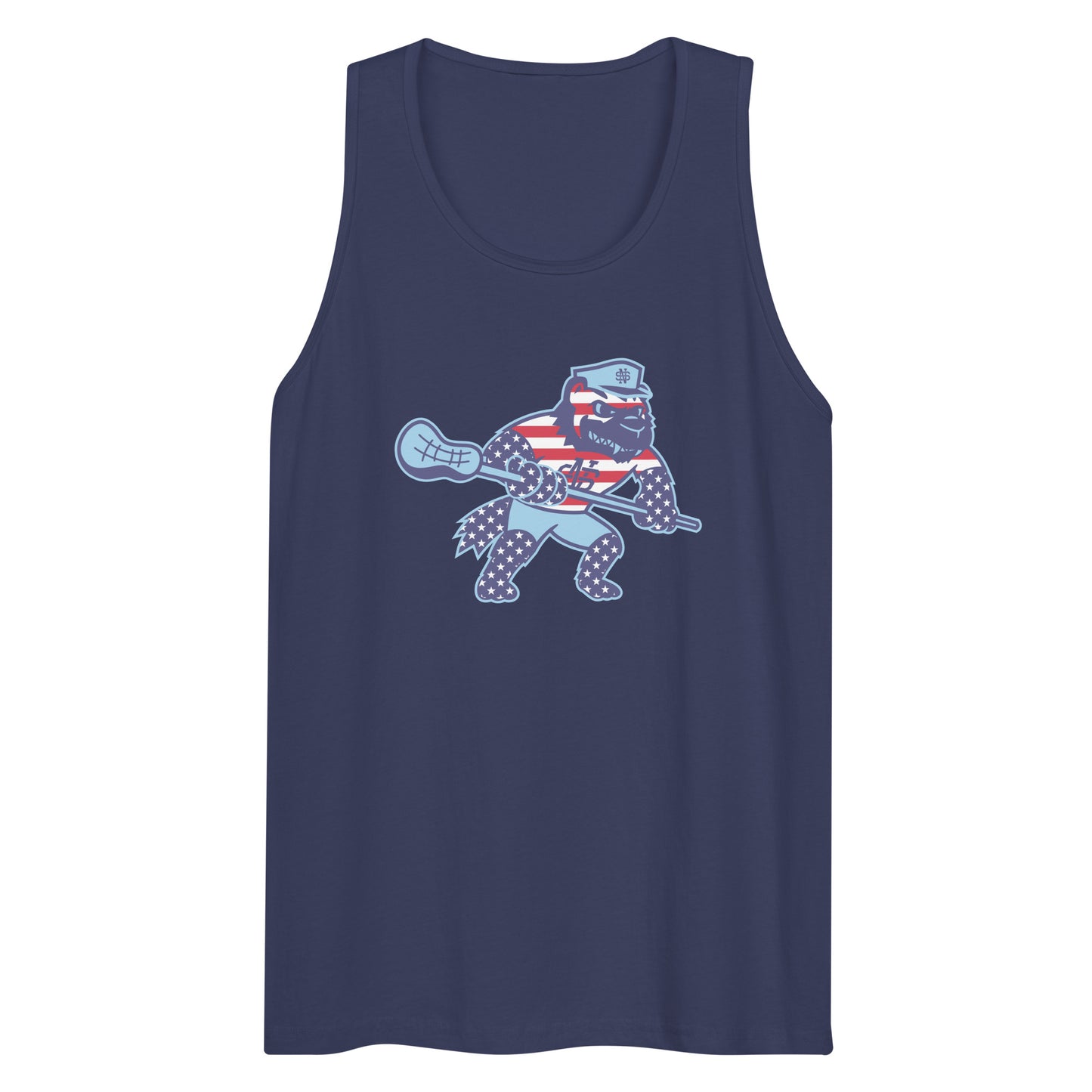 Adult North Stafford Lacrosse USA Cotton Heritage Tank
