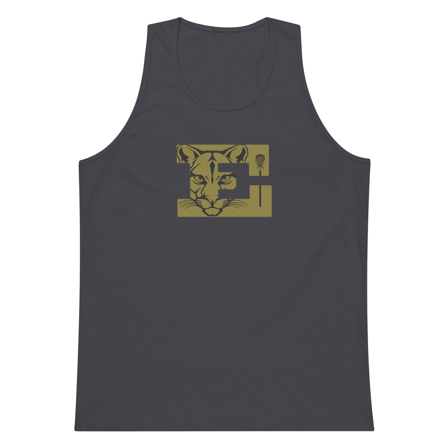 Adult Evergreen High School Lacrosse Cotton Heritage Tank