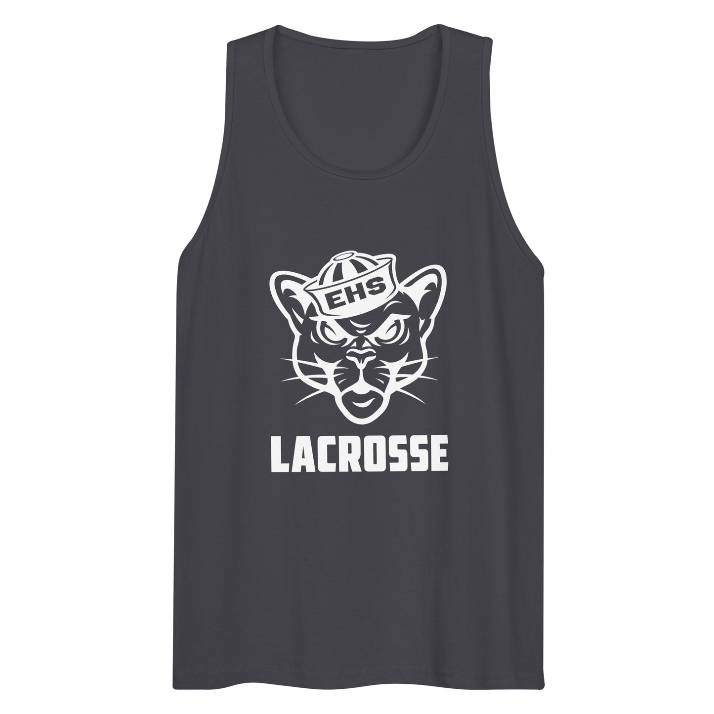 Adult Evergreen High School Lacrosse Cotton Heritage Tank