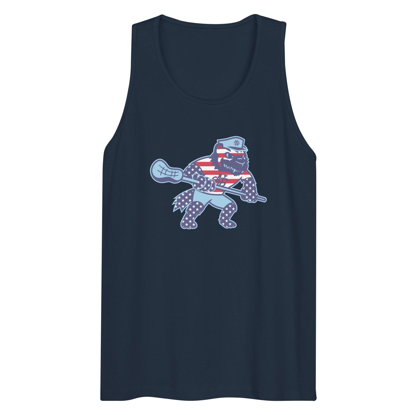 Adult North Stafford Lacrosse USA Cotton Heritage Tank