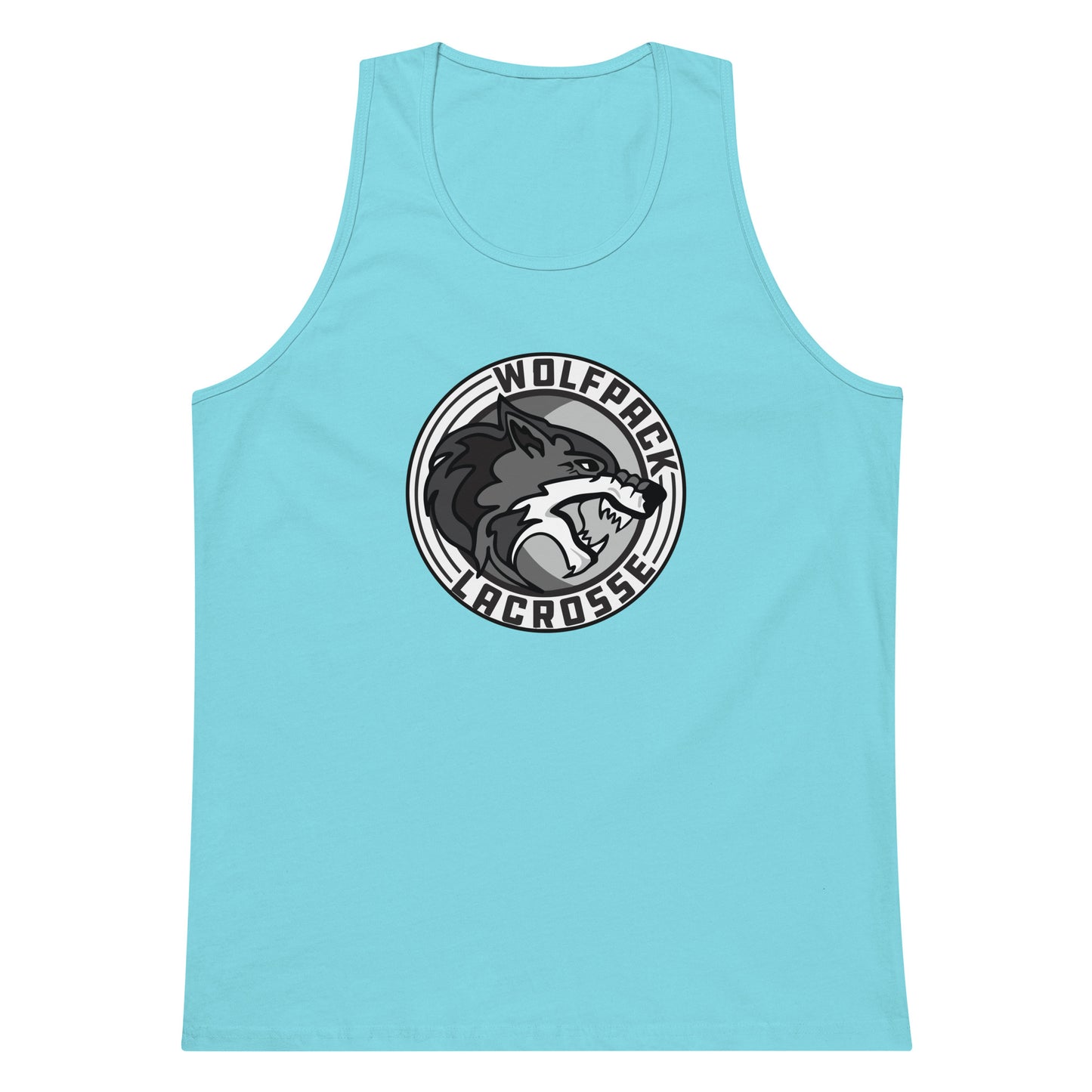 Adult Wolfpack Lacrosse Cotton Heritage Tank