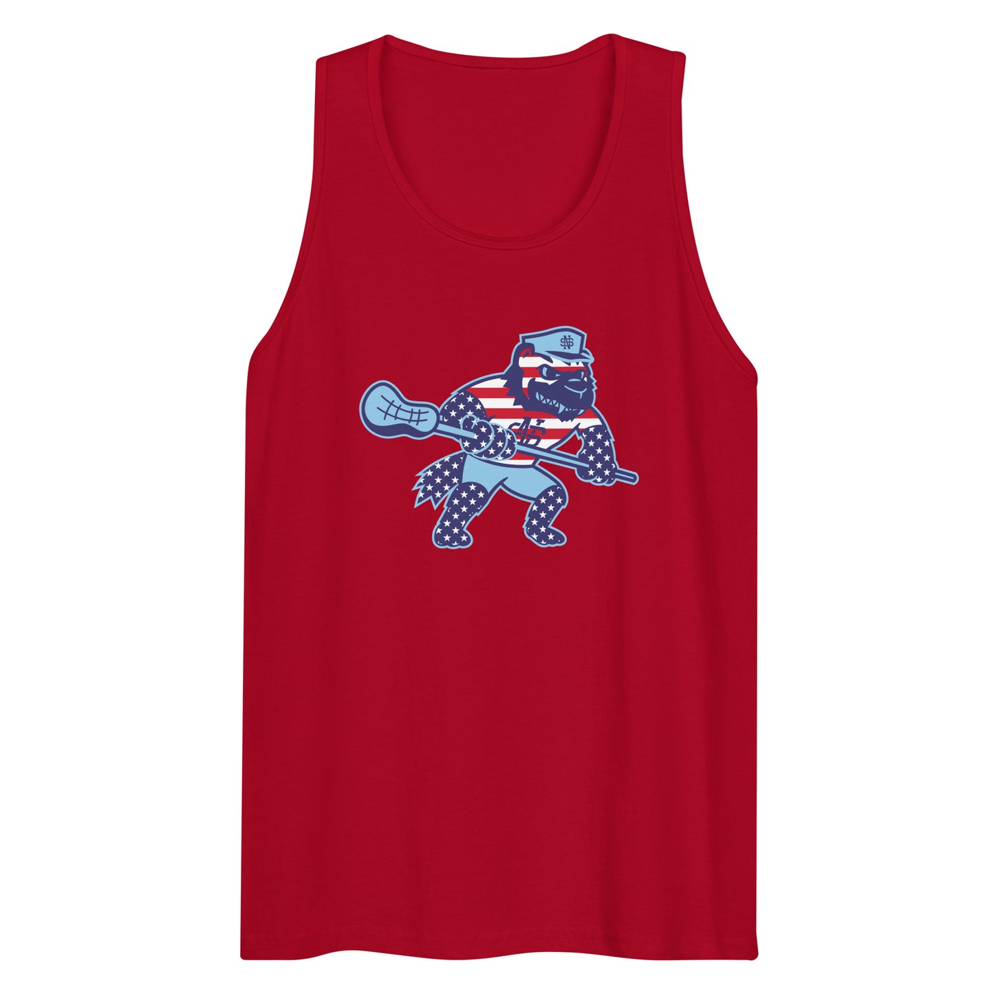 Adult North Stafford Lacrosse USA Cotton Heritage Tank