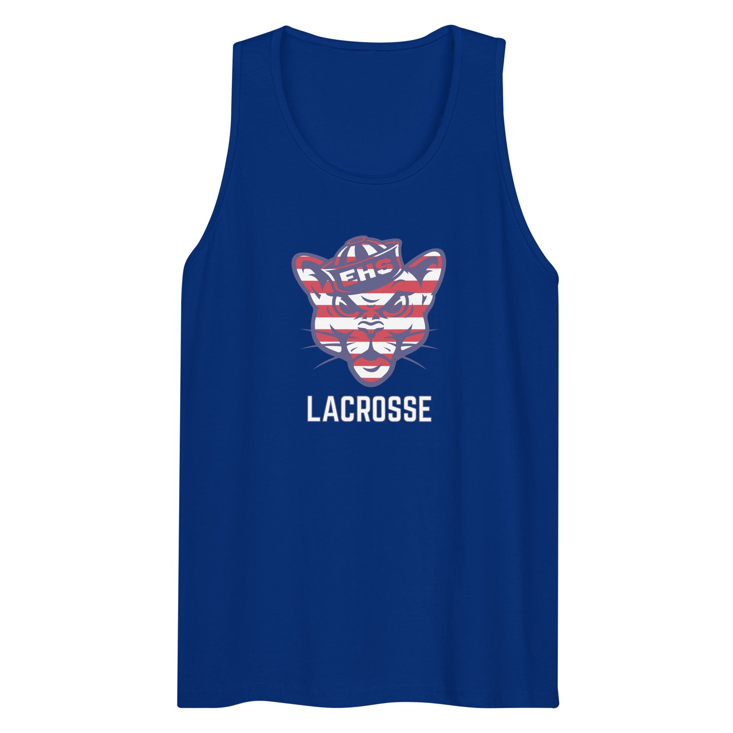 Adult Evergreen Lacrosse USA Cotton Heritage Tank