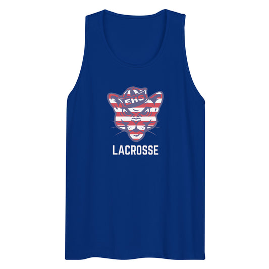 Adult Evergreen Lacrosse USA Cotton Heritage Tank