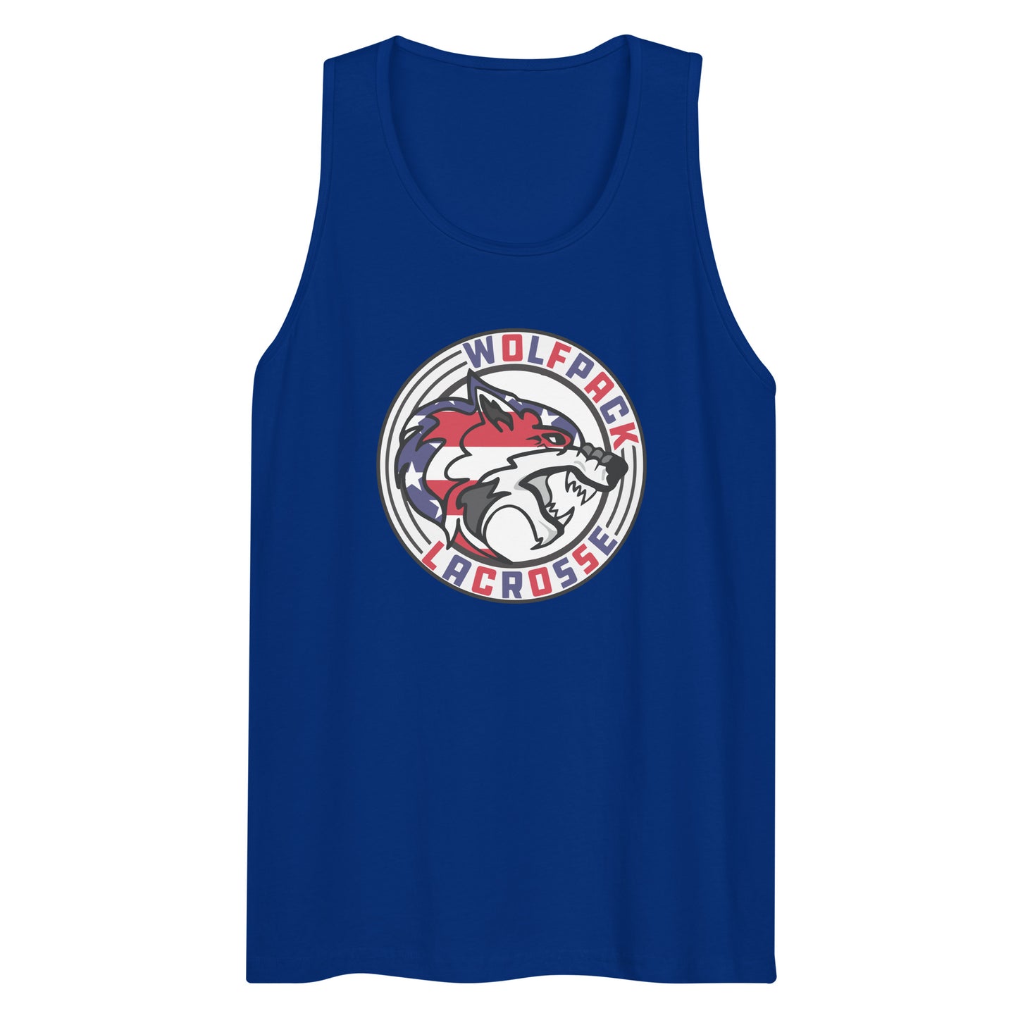 Adult Wolfpack Lacrosse USA Cotton Heritage Tank
