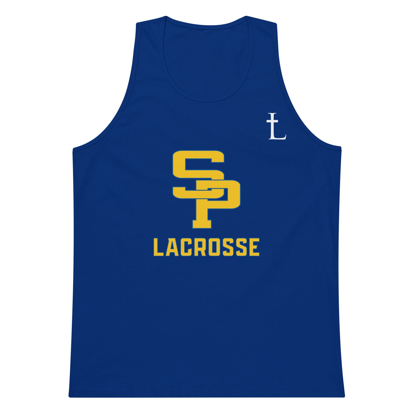 Adult Saint Paul's Wolves Lacrosse Cotton Heritage Tank