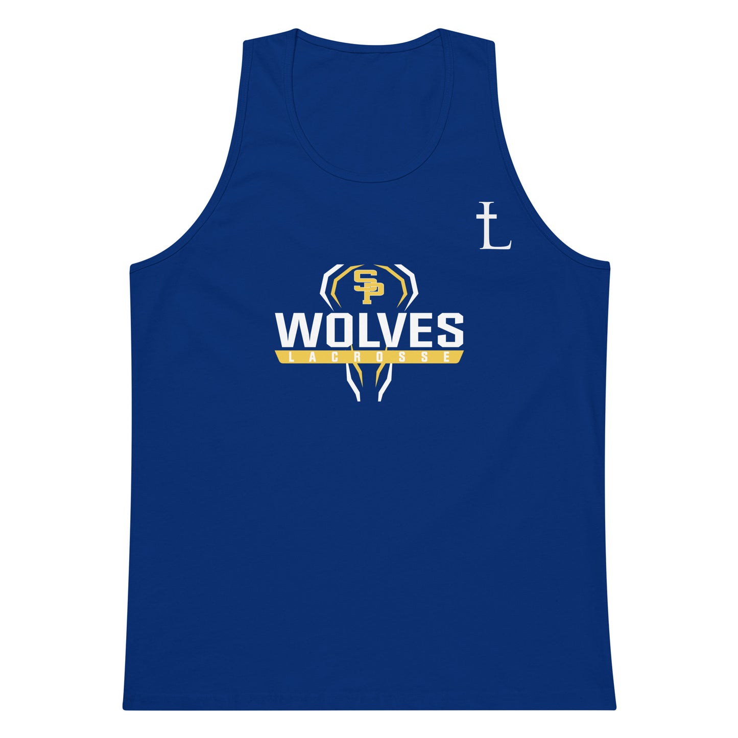 Adult Saint Paul's Wolves Lacrosse Cotton Heritage Tank