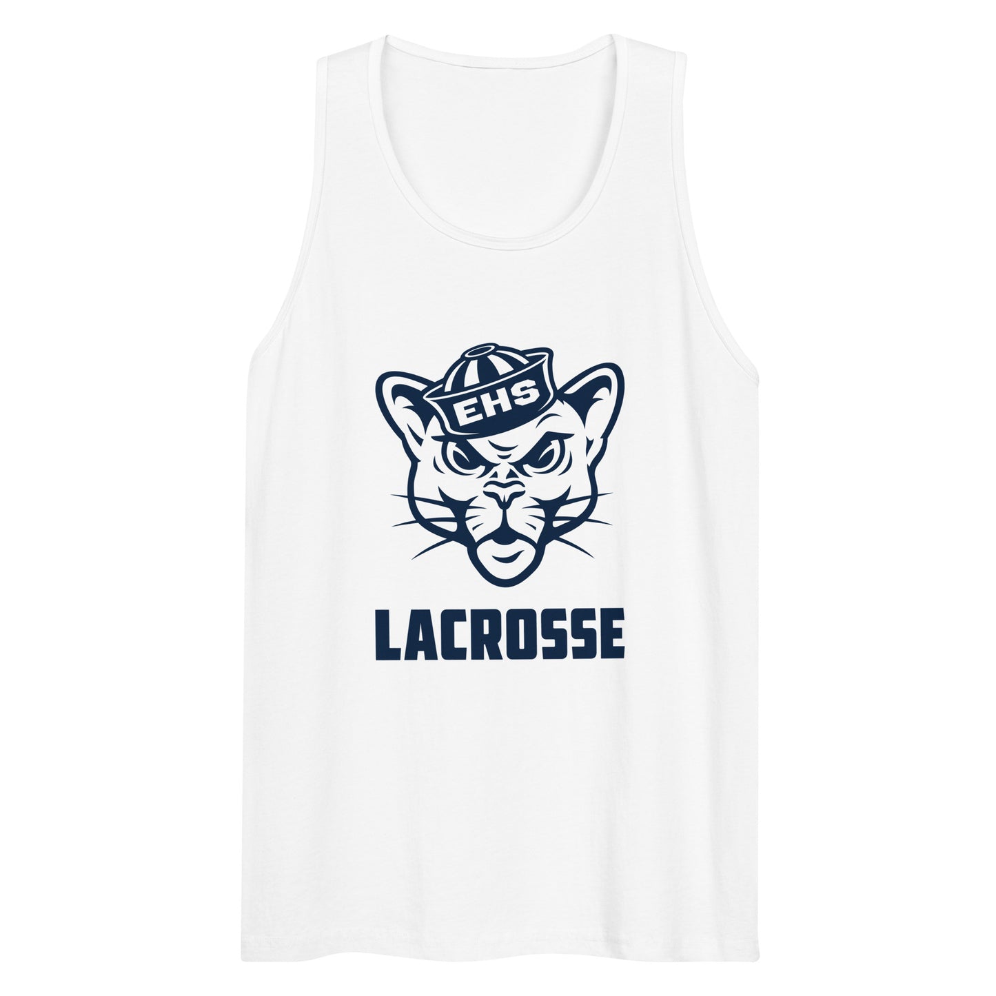 Adult Evergreen High School Lacrosse Cotton Heritage Tank