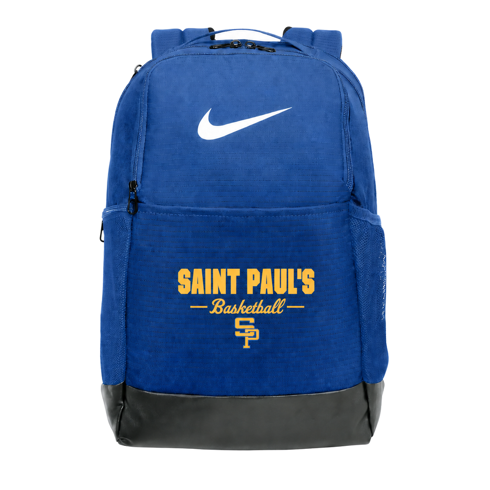 St. Paul's Basketball Nike Brasilia Medium Backpack – Game Royal approved mockup