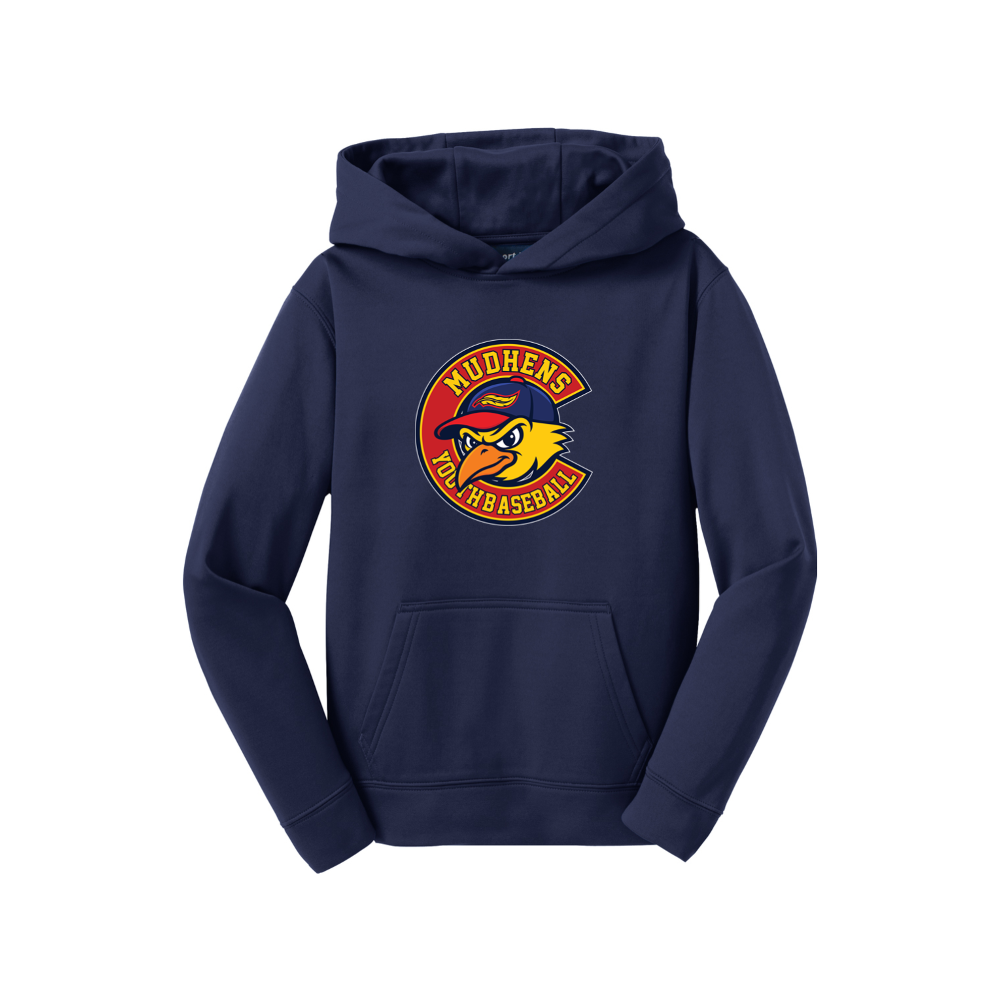 Youth Mudhens Baseball Personalized Sport-Tek Sport-Wick Fleece Hoodie