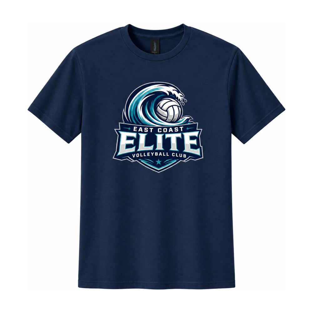 Surge Volleyball — Navy Softstyle T-Shirt — approved team design