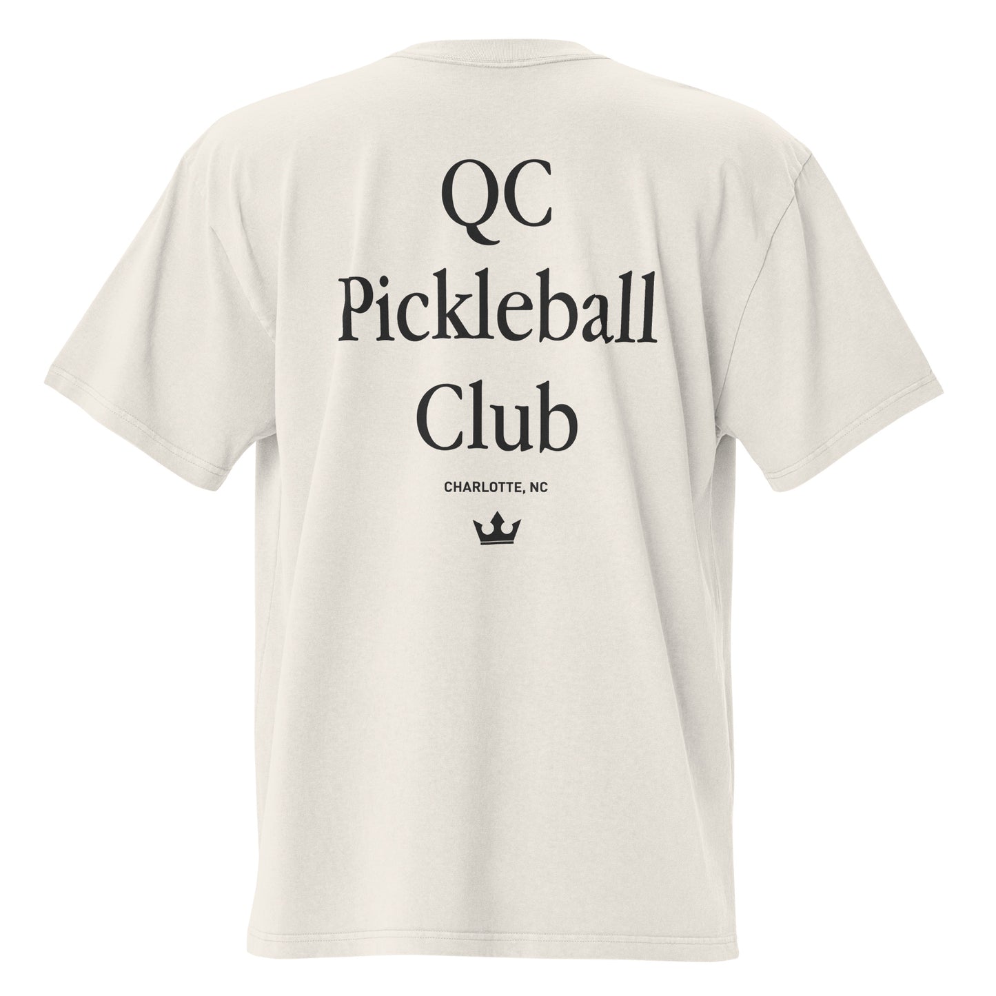 Adult QC Pickleball AS Colour Oversized Faded T-shirt