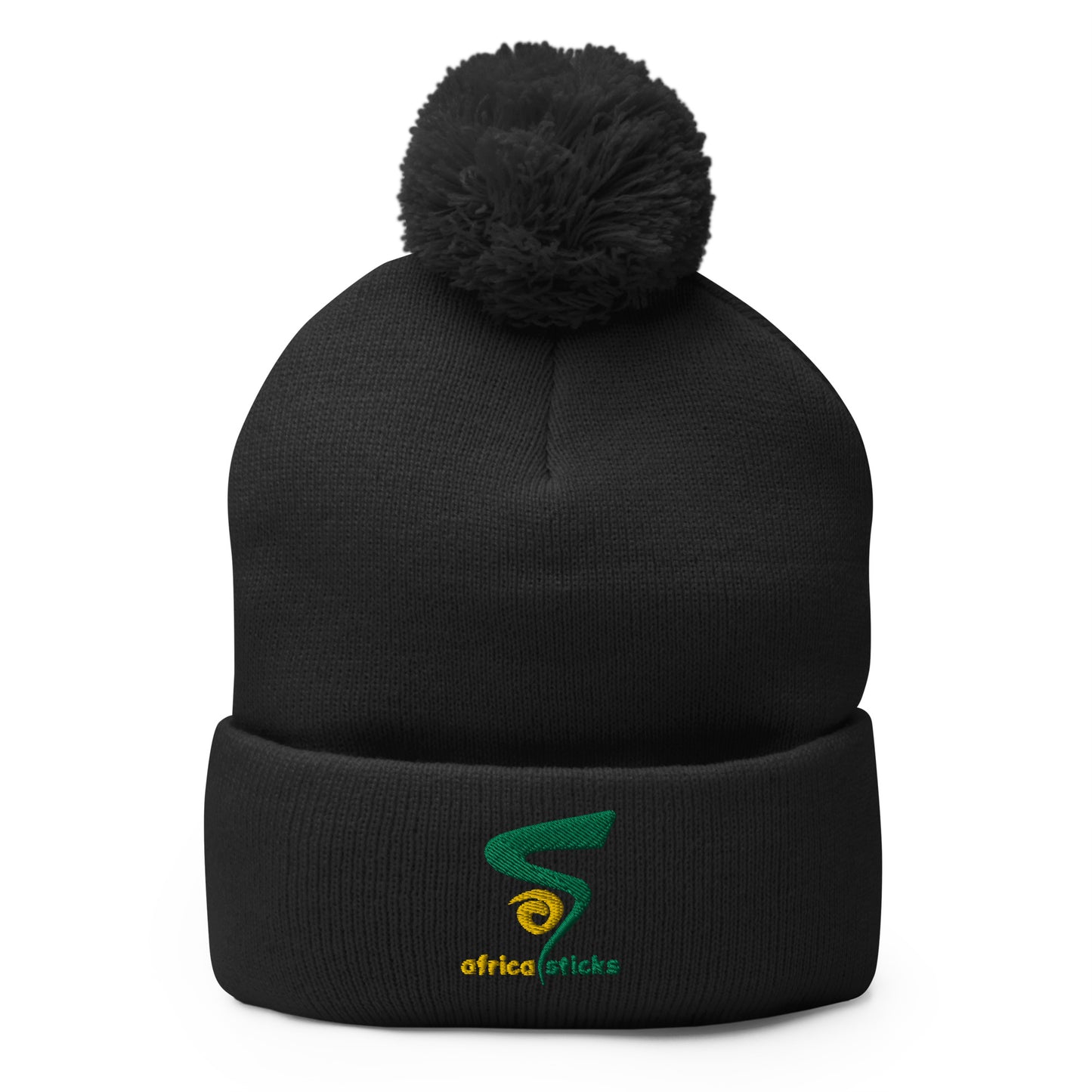 Africa Sticks Pom-Pom Beanie