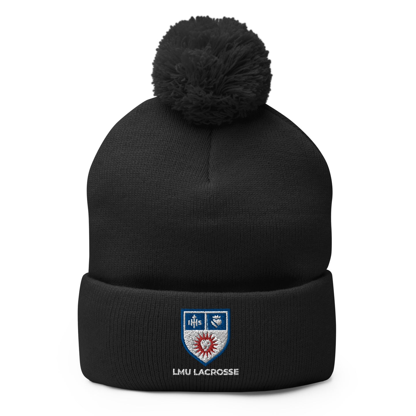 LMU Lacrosse Pom Beanie