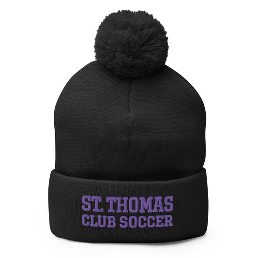 UST Club Soccer Pom-Pom Beanie