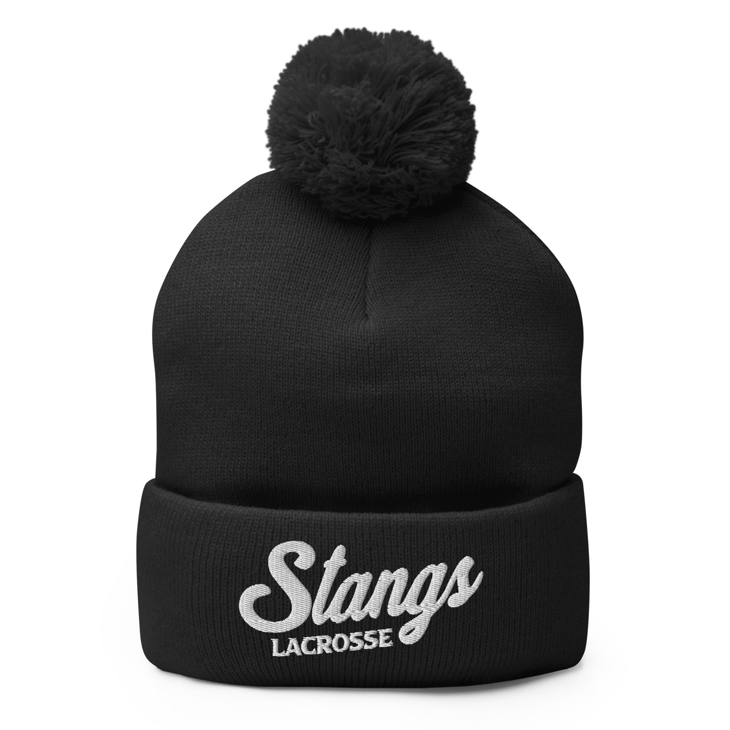Stangs Lacrosse Pom-Pom Beanie
