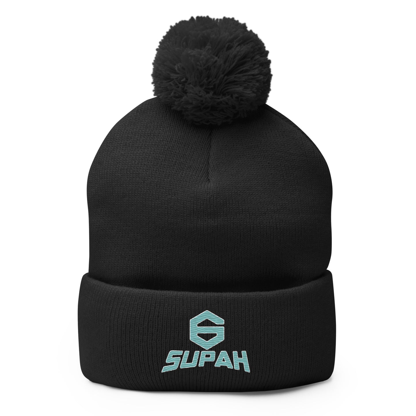 Supah Sixes Pom-Pom Beanie