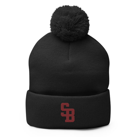 Sherwood High School Lacrosse Pom Pom Beanie