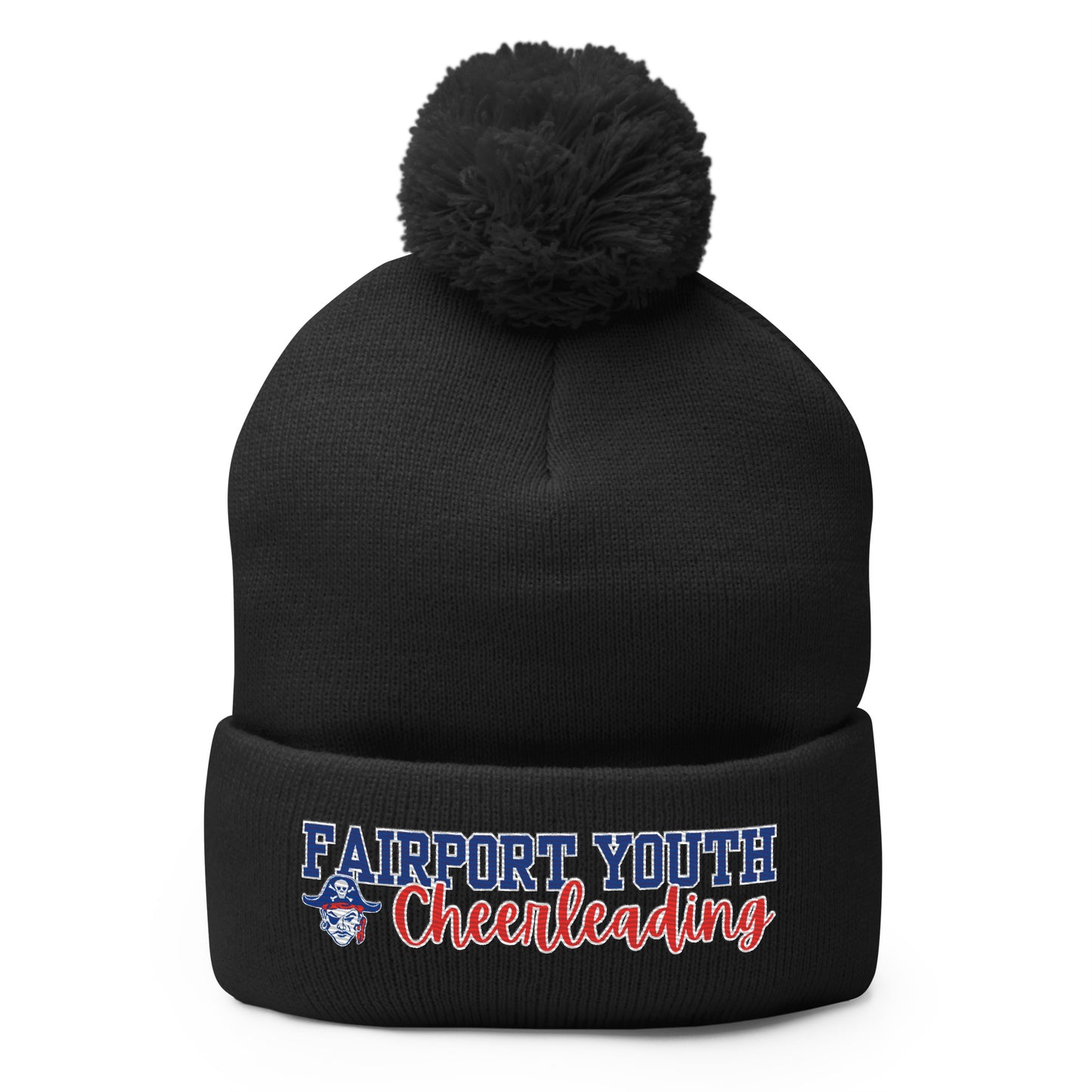 Fairport Football and Cheer Pom Pom Beanie