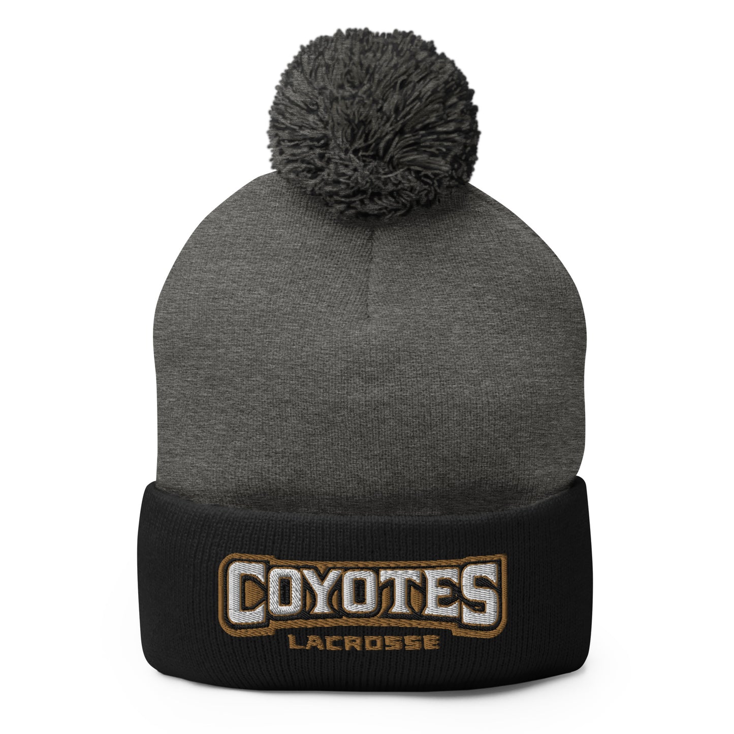 Coyotes Lacrosse Pom-Pom Beanie