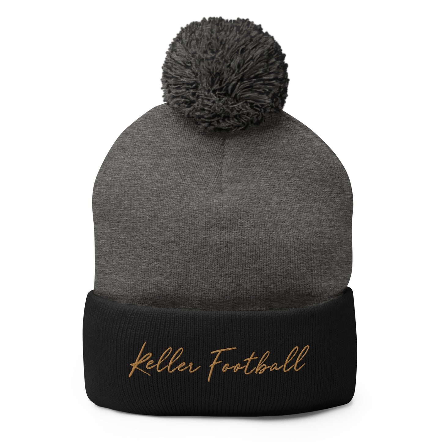 Keller Football Pom-Pom Beanie