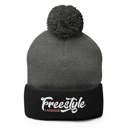 Freestyle Lacrosse Pom-Pom Beanie
