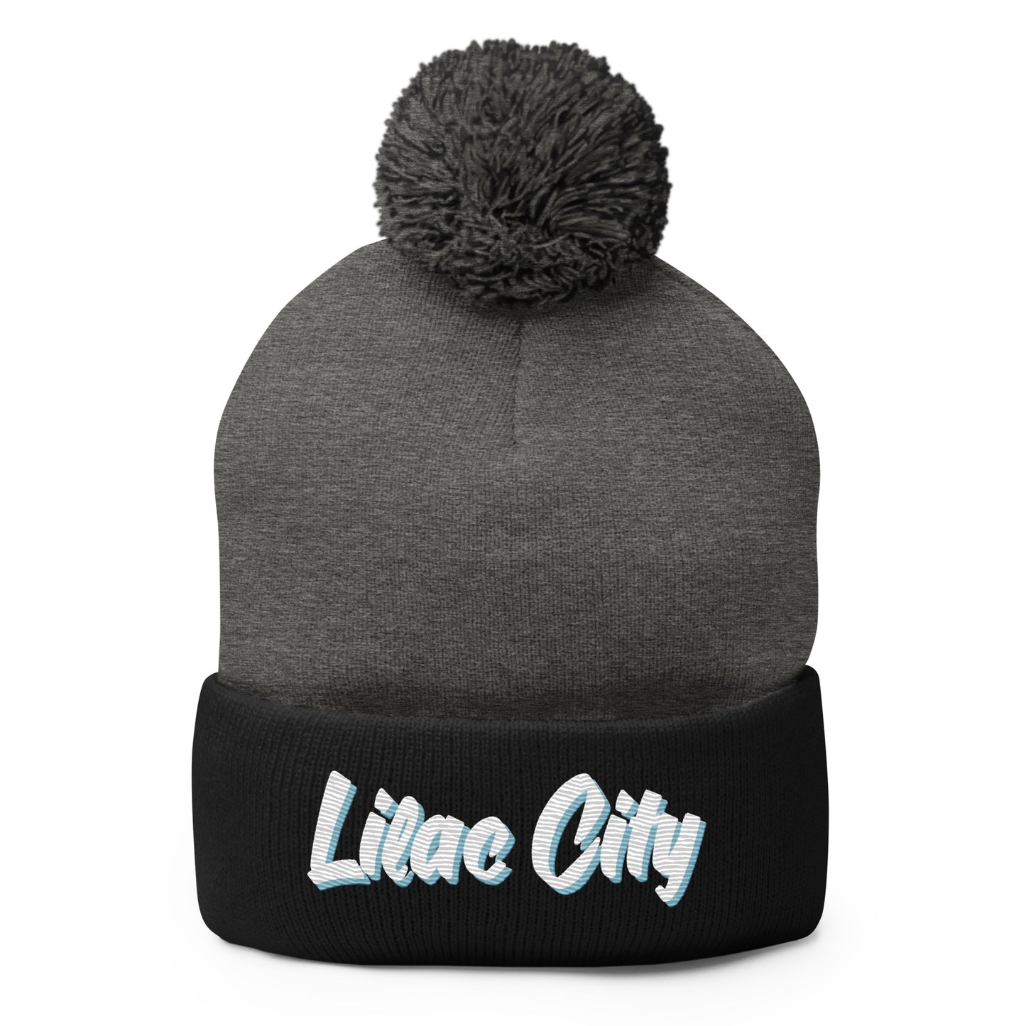 Lilac City Lacrosse Pom-Pom Beanie