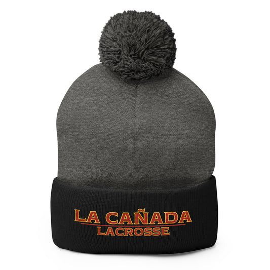La Cañada Lacrosse Pom-Pom Beanie