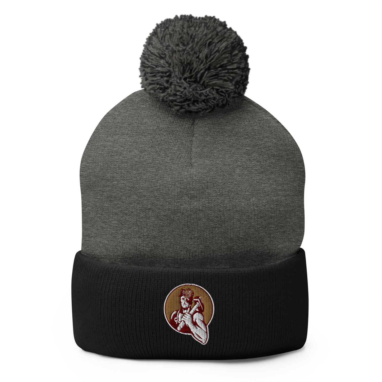Brunswick Wrestling Pom Pom Beanie