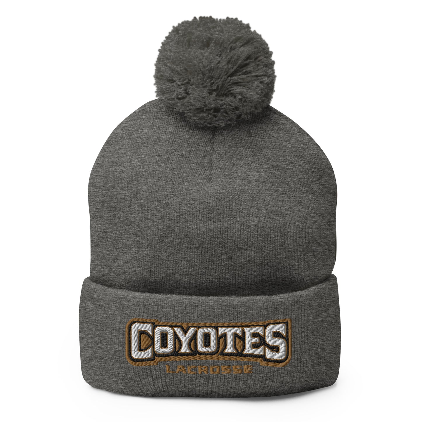 Coyotes Lacrosse Pom-Pom Beanie