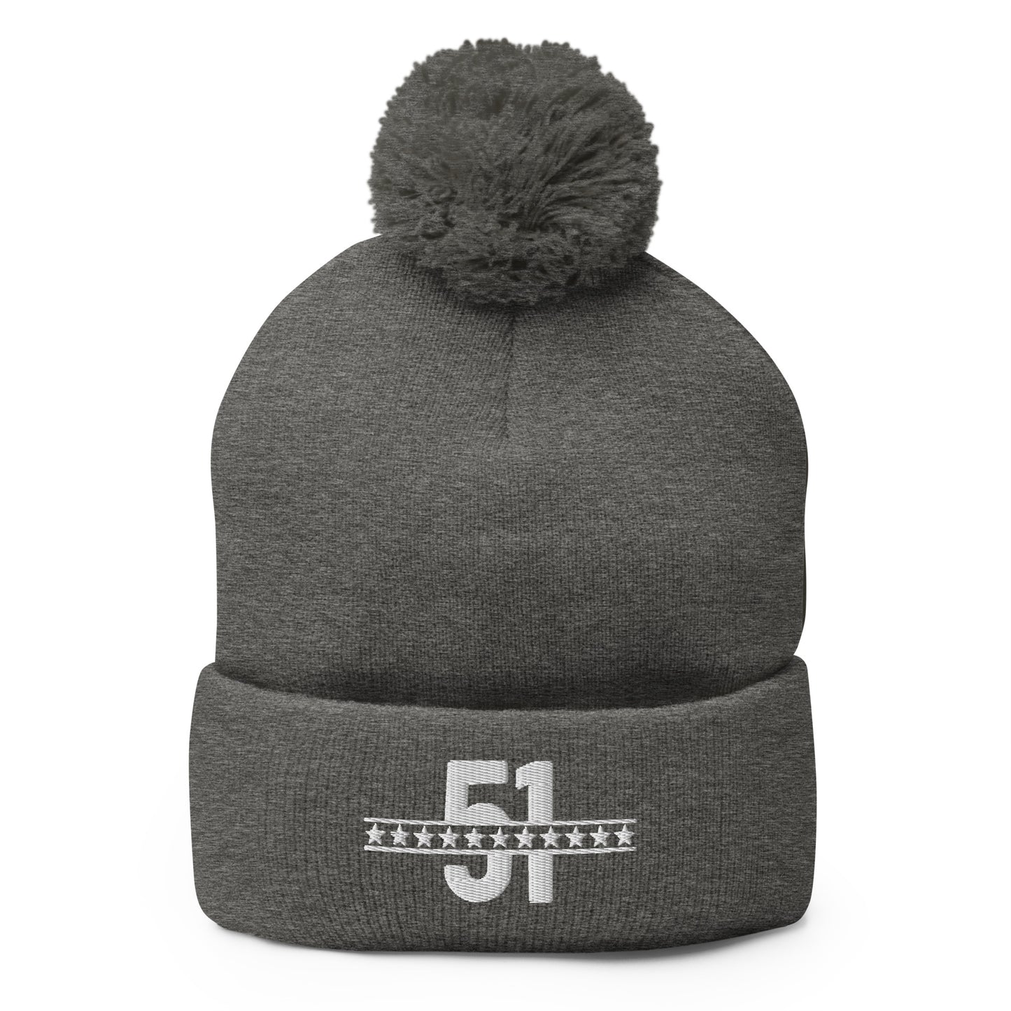 51 Stars Lacrosse Pom-Pom Beanie