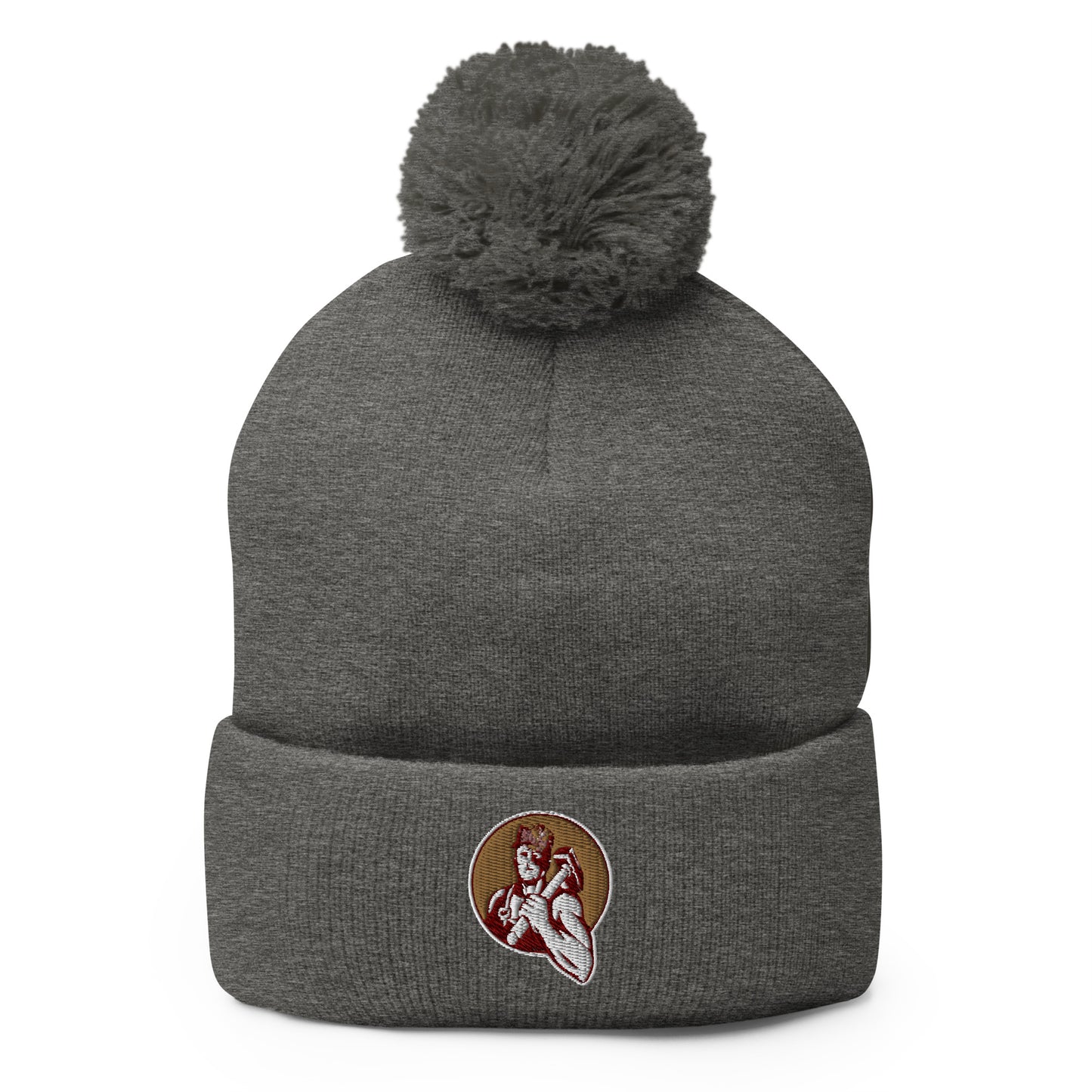 BJR Wrestling Pom-Pom Beanie