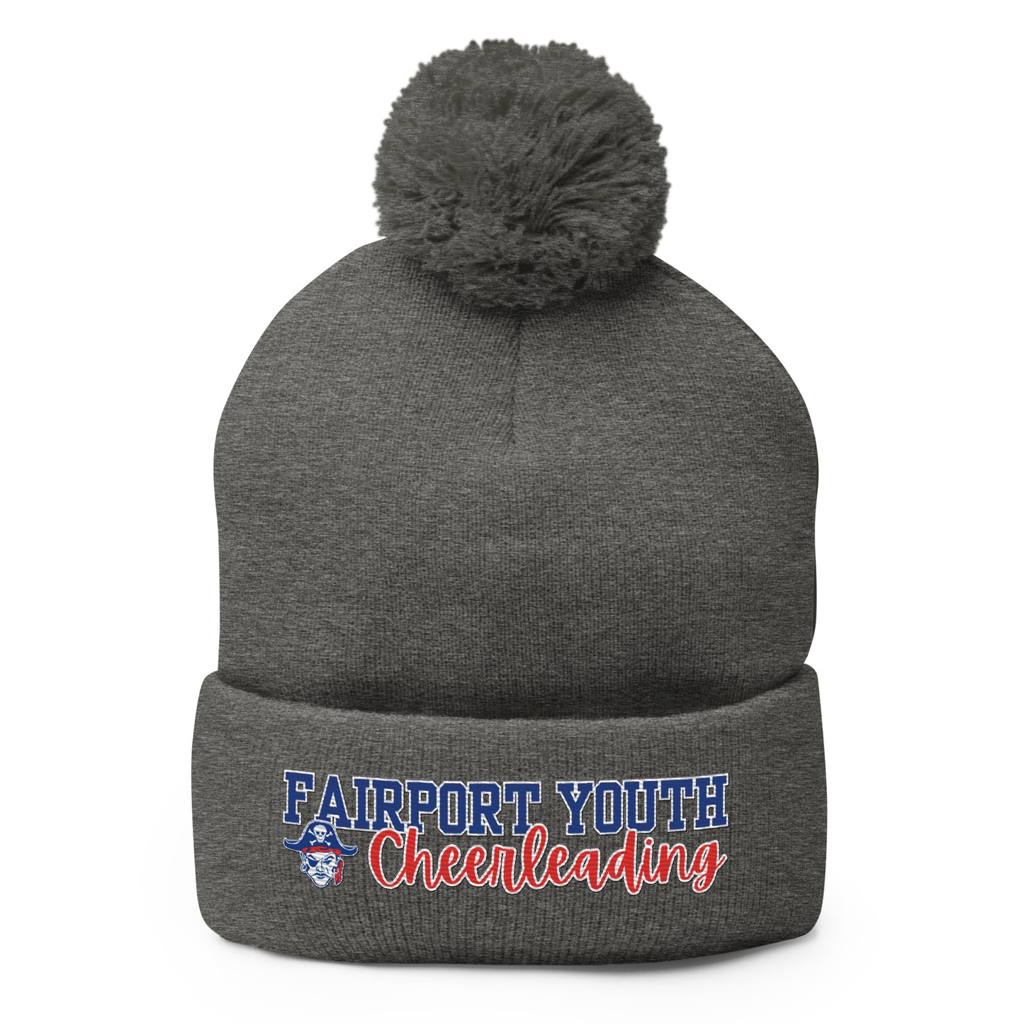 Fairport Football and Cheer Pom Pom Beanie