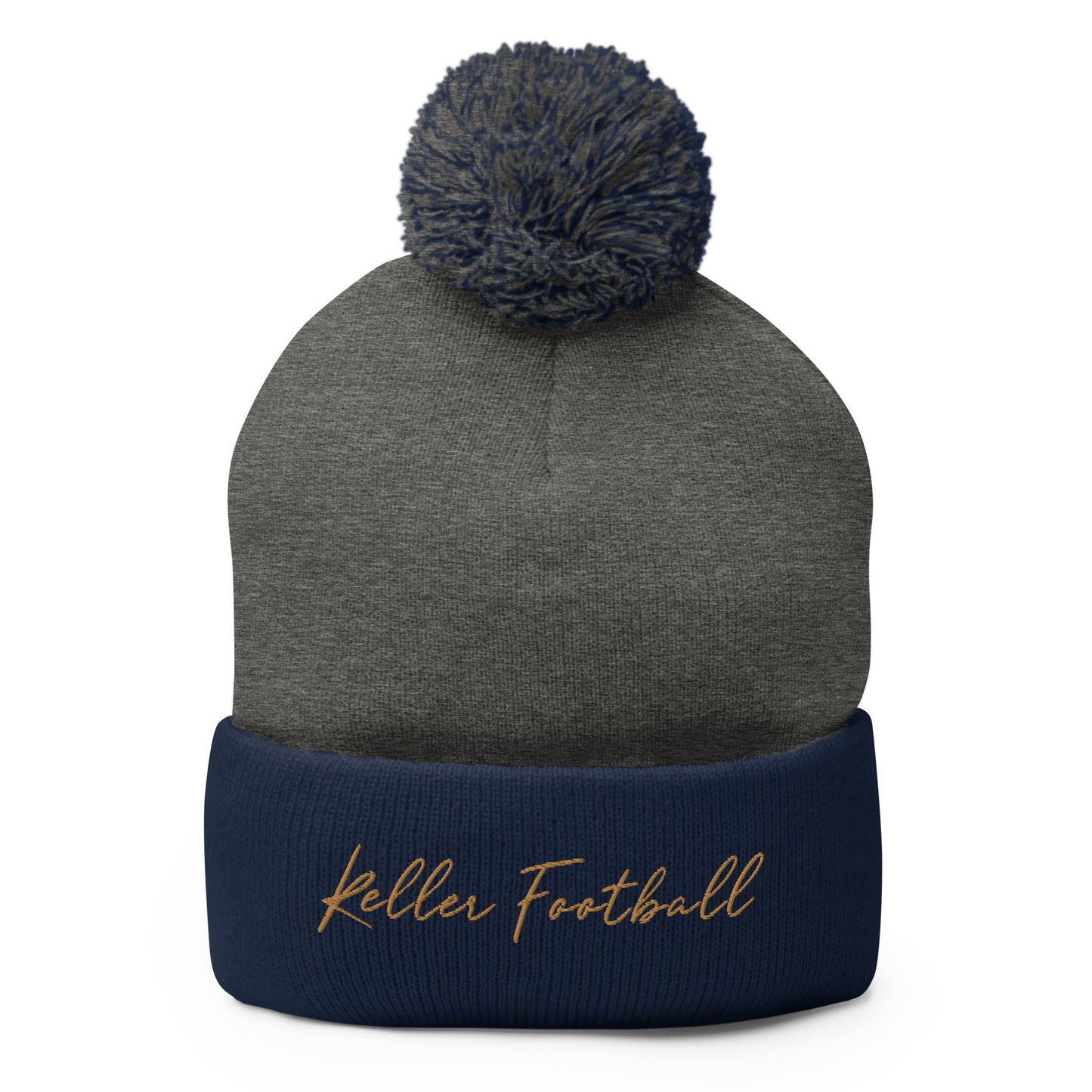 Keller Football Pom-Pom Beanie