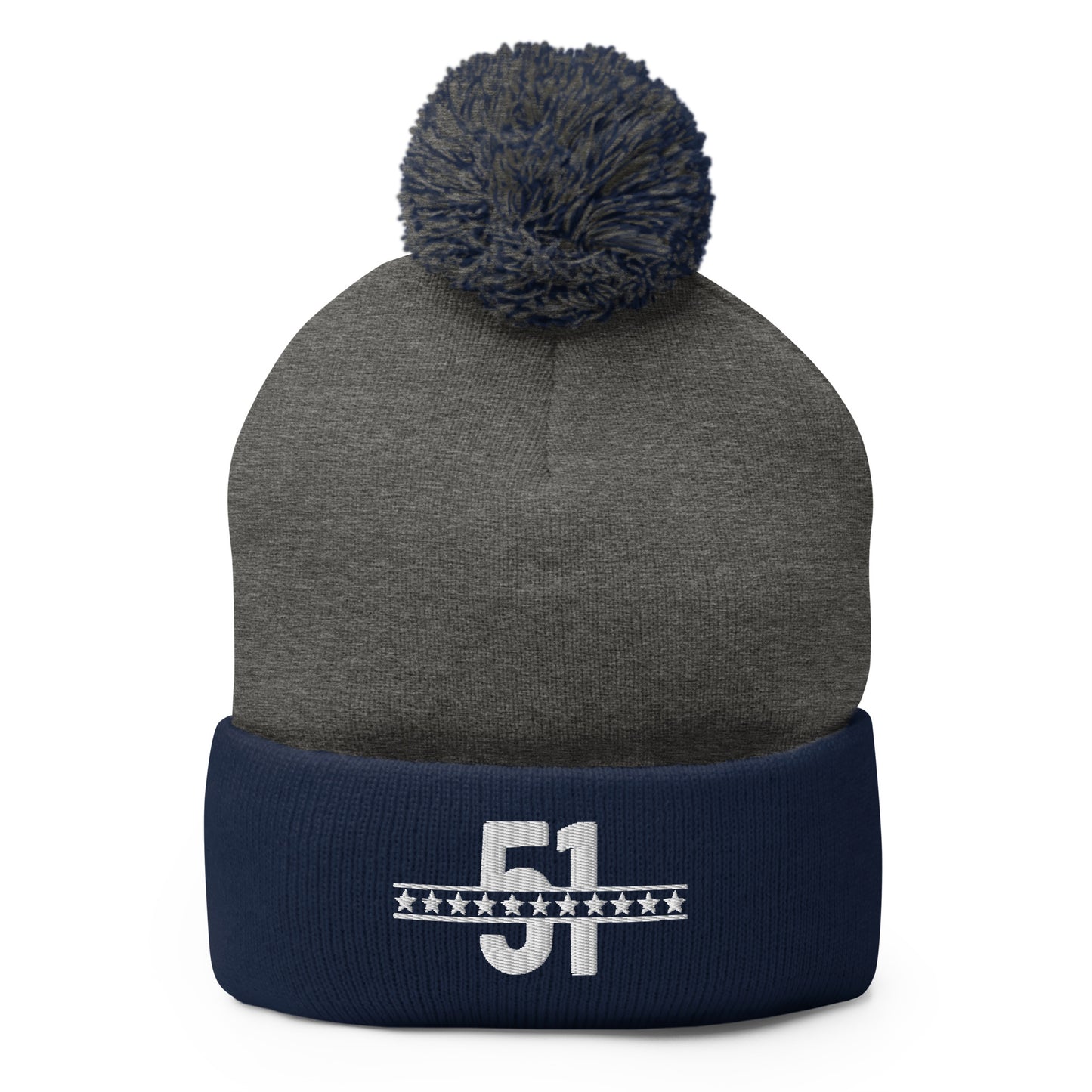 51 Stars Lacrosse Pom-Pom Beanie