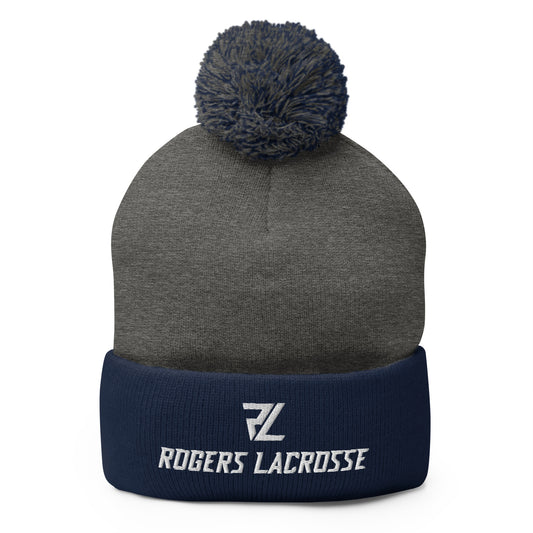 Rogers Lacrosse Pom-Pom Beanie