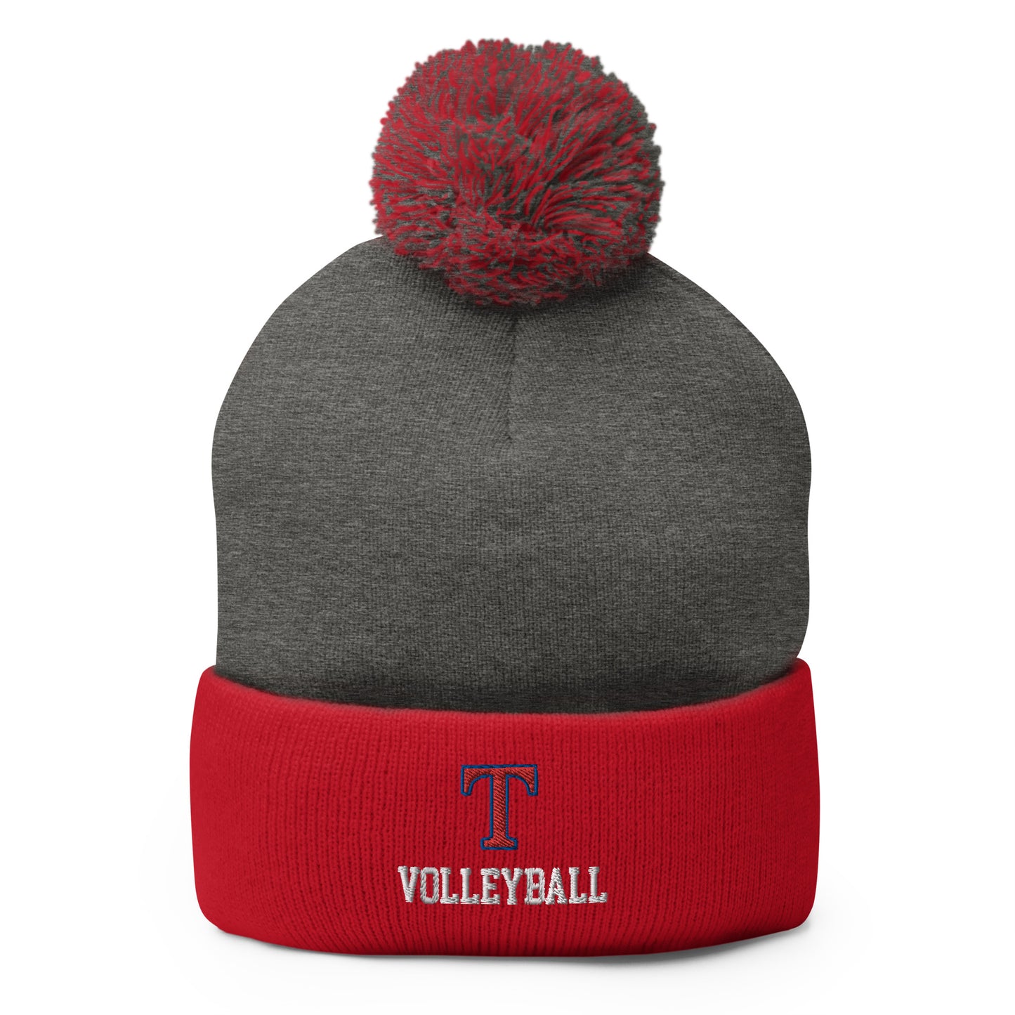 TMHS Volleyball Pom-Pom Beanie