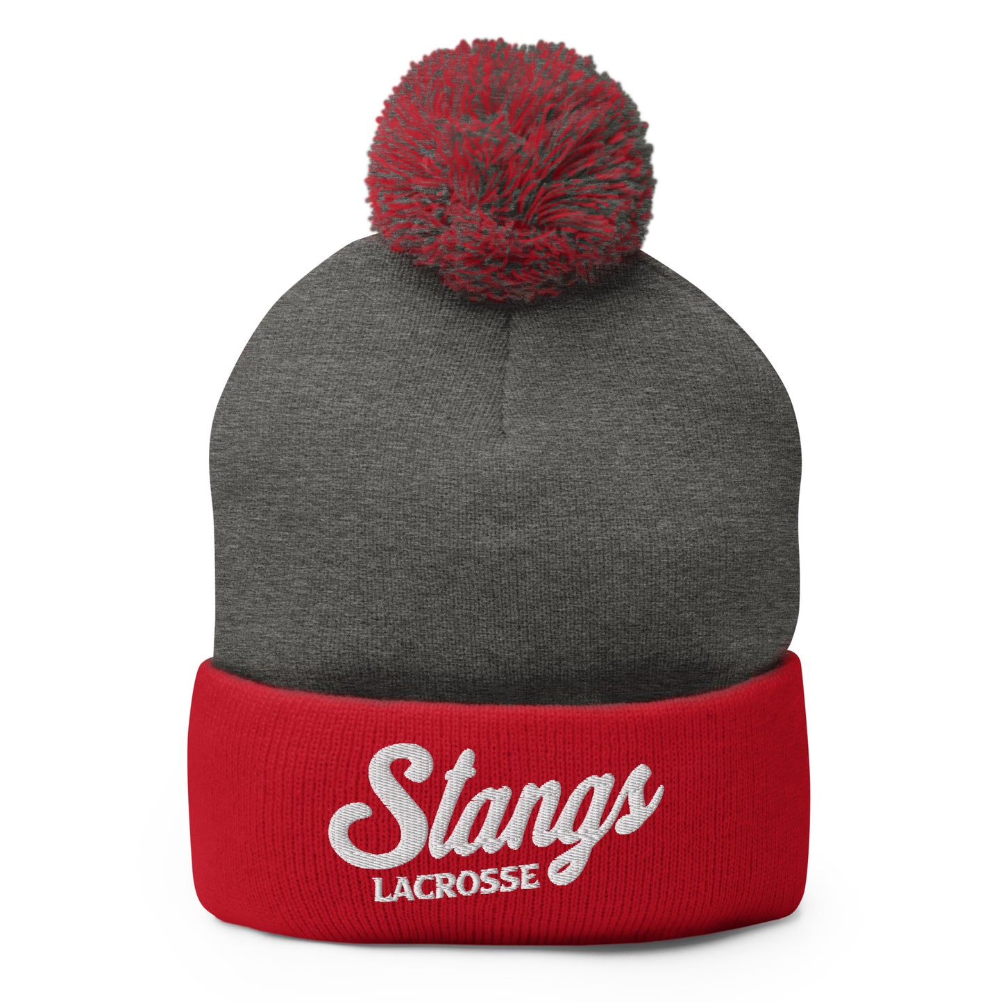 Stangs Lacrosse Pom-Pom Beanie