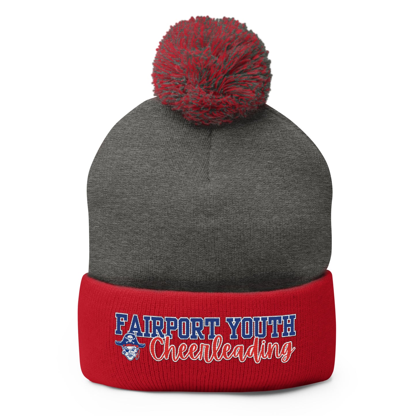 Fairport Football and Cheer Pom Pom Beanie