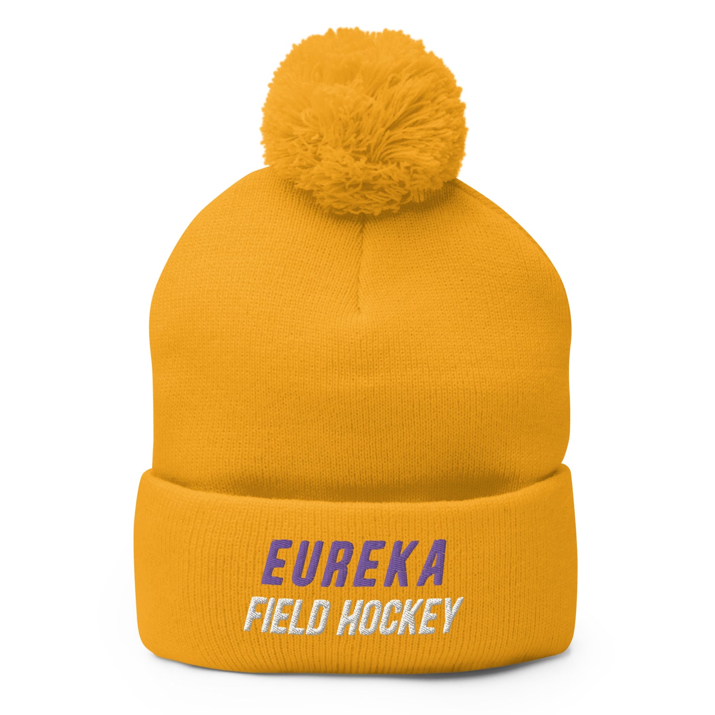 Eureka Field Hockey Pom-Pom Beanie