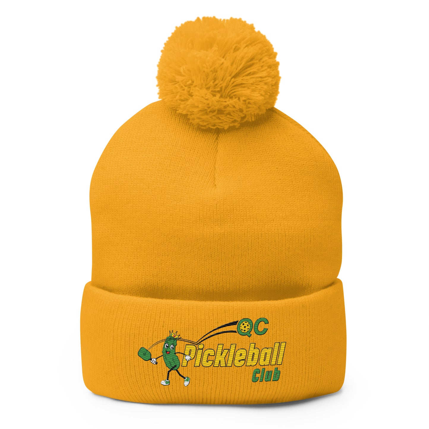 QC Pickleball Pom-Pom Beanie