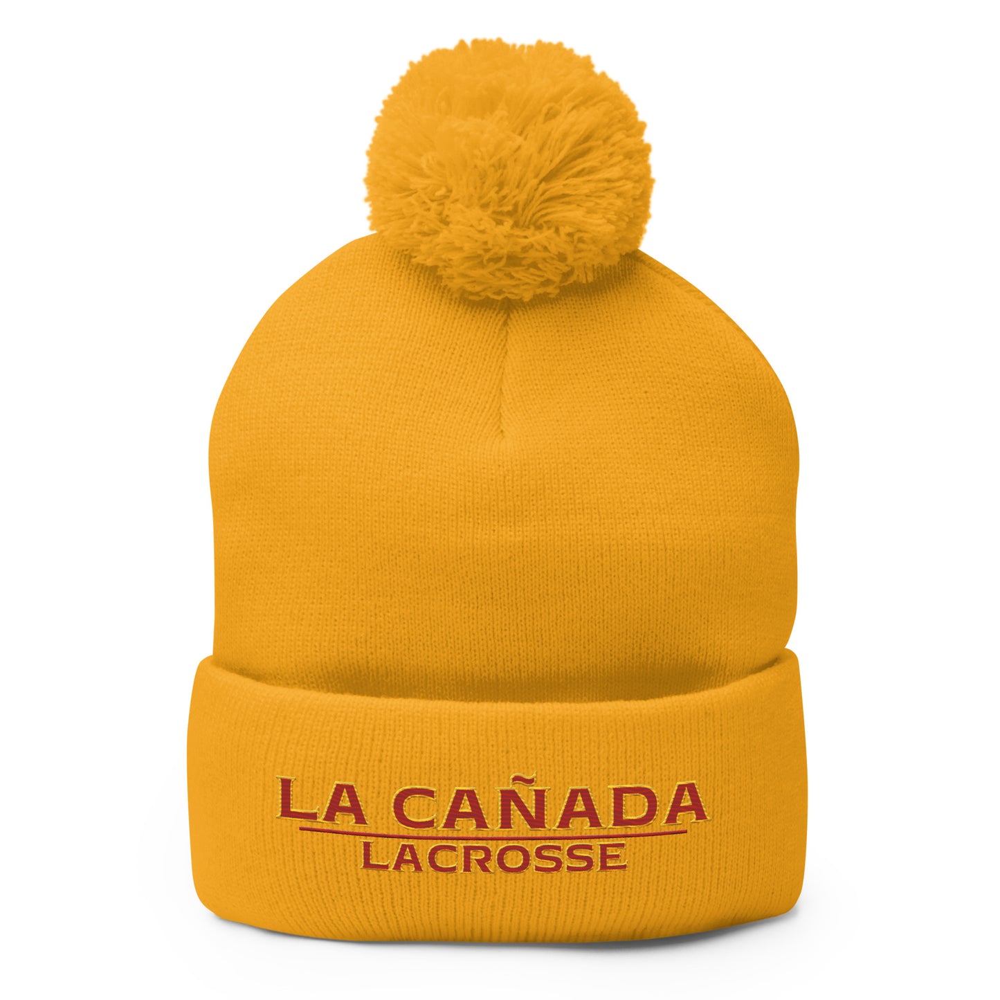 La Cañada Lacrosse Pom-Pom Beanie