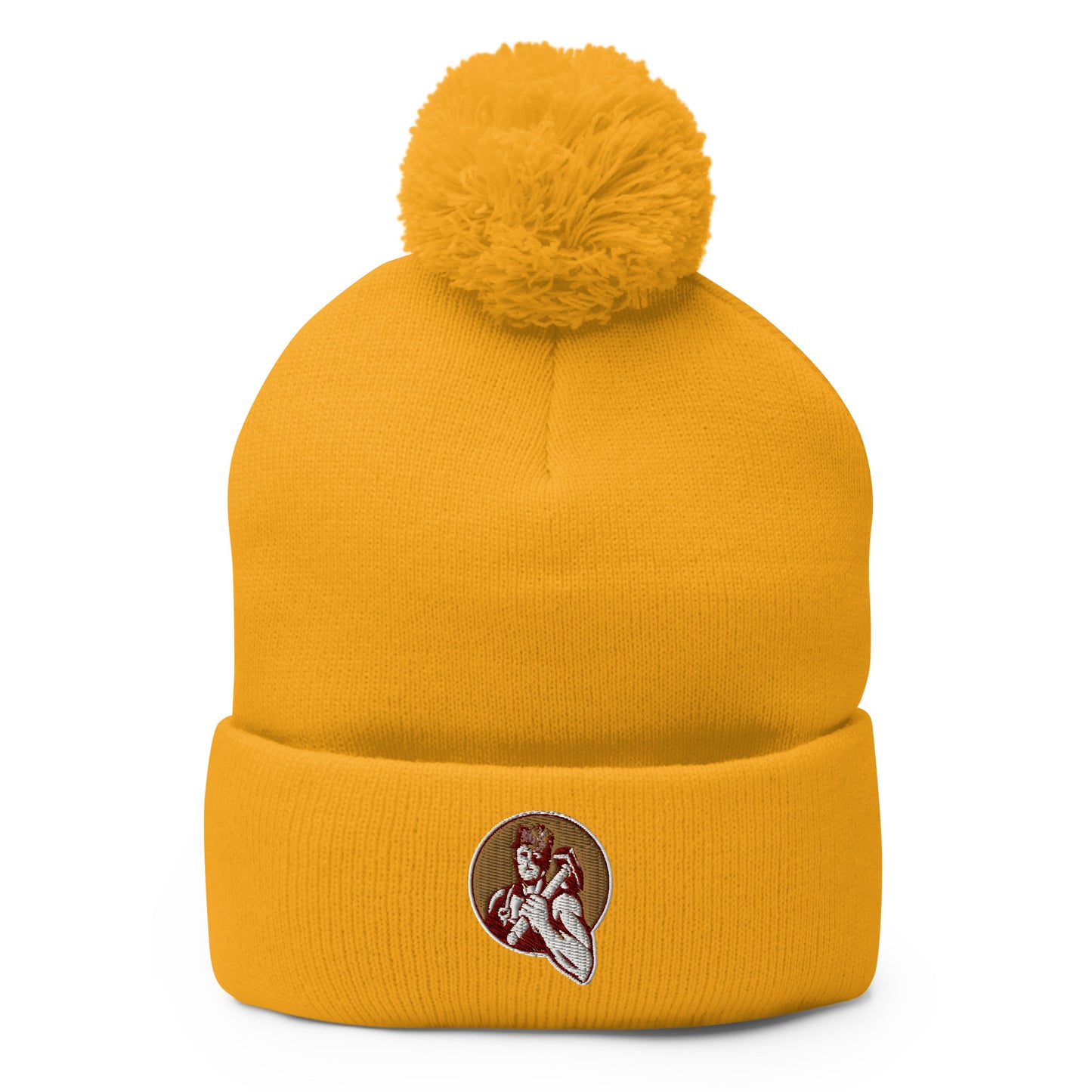Brunswick Wrestling Pom Pom Beanie