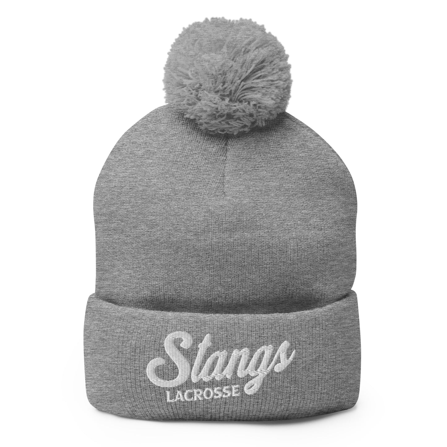 Stangs Lacrosse Pom-Pom Beanie