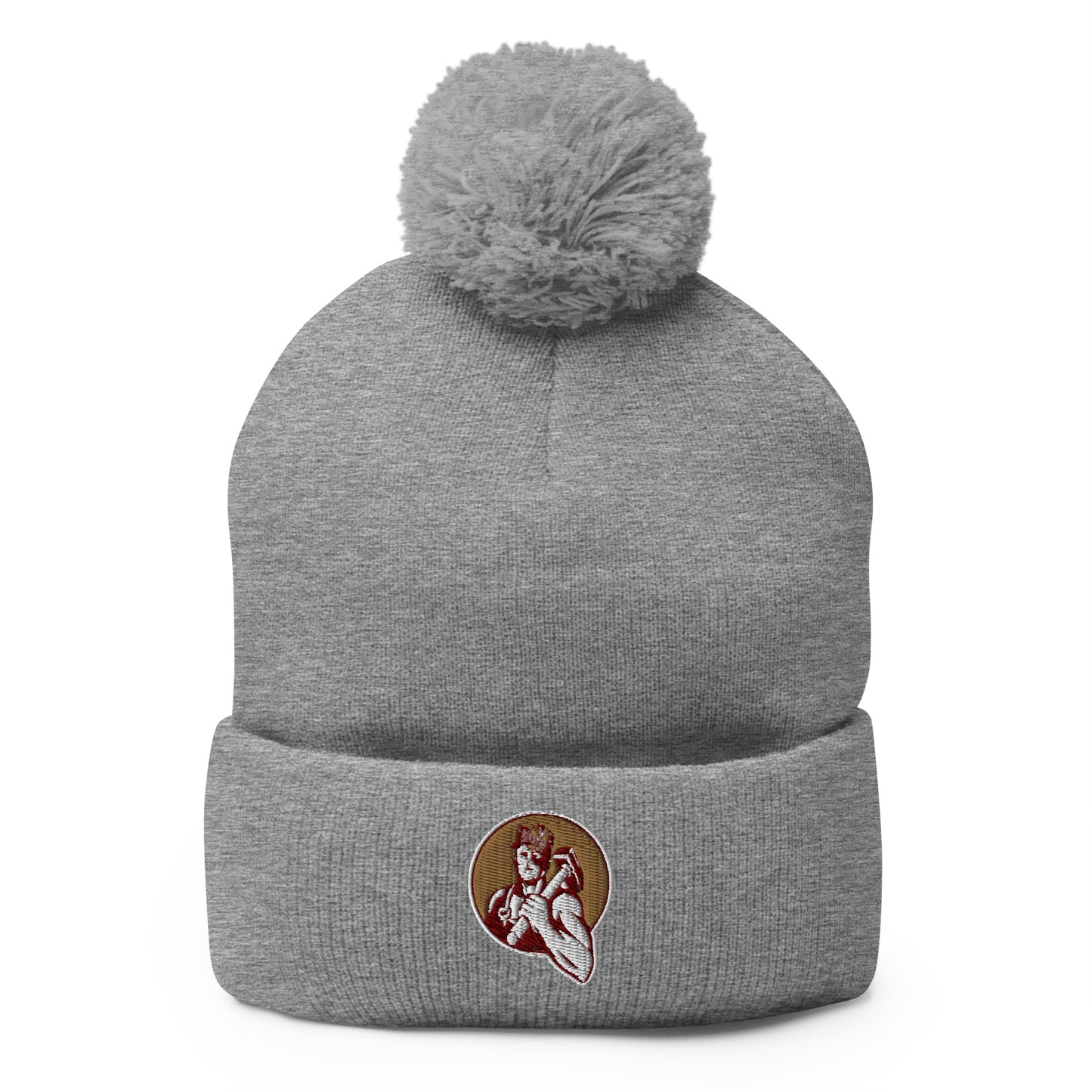 BJR Wrestling Pom-Pom Beanie